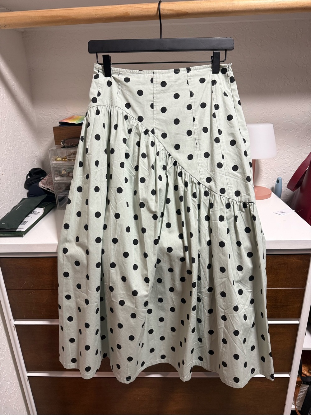 Maeve Midi Skirt Lisa Says Gah Mint Chip Dot - SMALL only - Picture 2 of 2